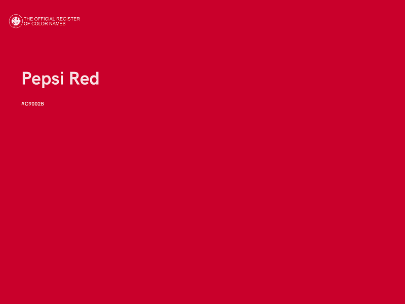 #C9002B - Pepsi Red color image