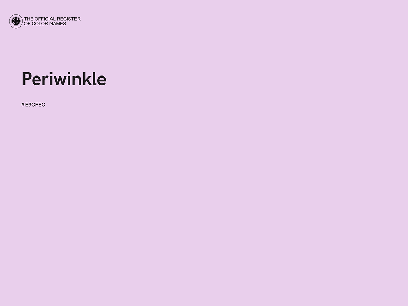 #E9CFEC - Periwinkle color image