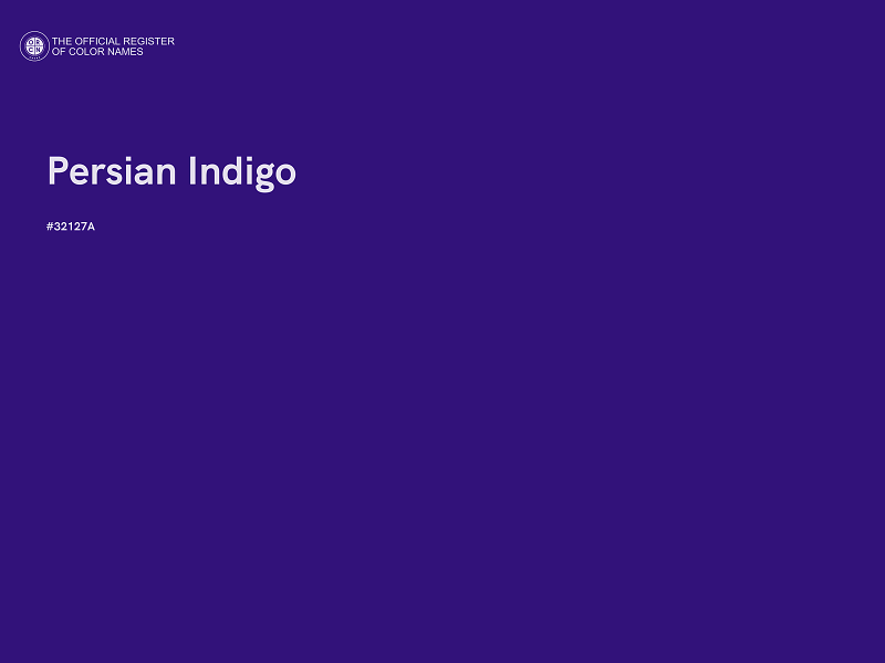 #32127A - Persian Indigo color image