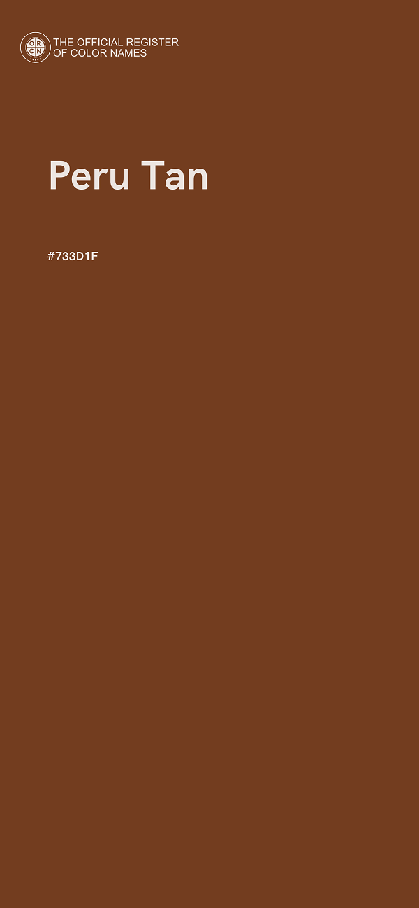 #733D1F - Peru Tan color image