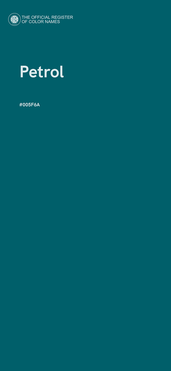 #005F6A - Petrol color image