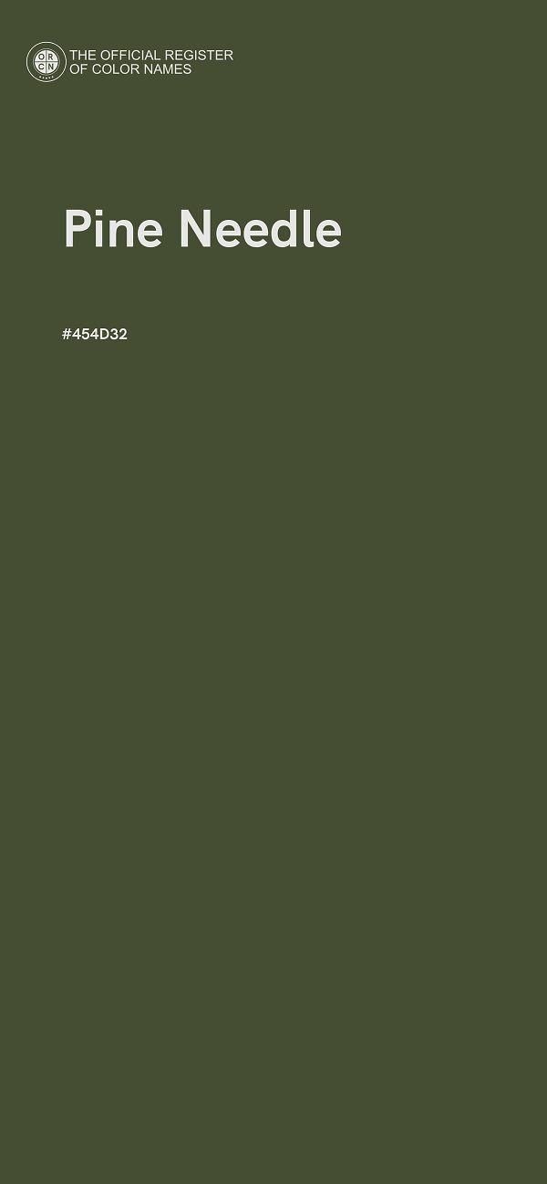 #454D32 - Pine Needle color image