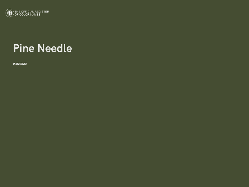 #454D32 - Pine Needle color image
