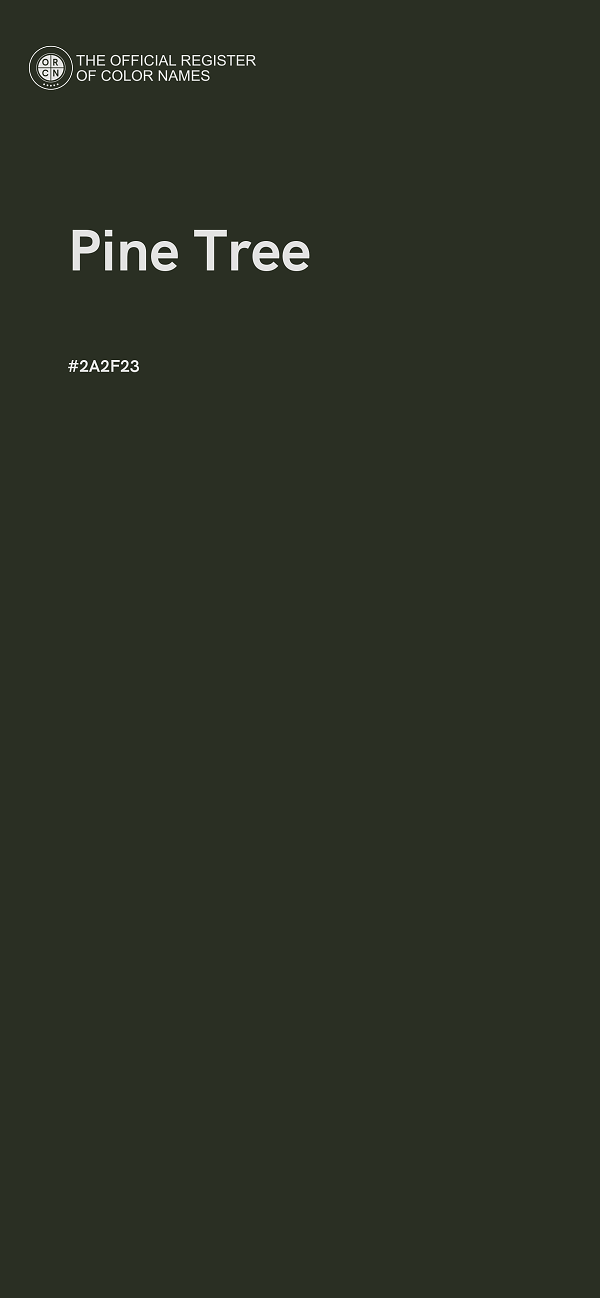 #2A2F23 - Pine Tree color image