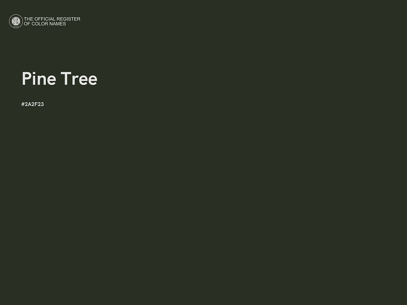 #2A2F23 - Pine Tree color image