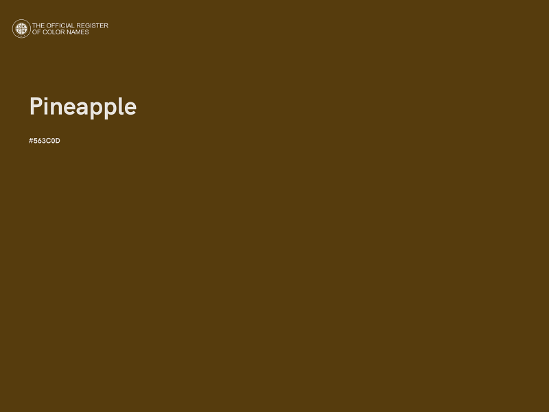 #563C0D - Pineapple color image