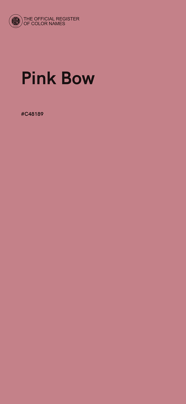 #C48189 - Pink Bow color image