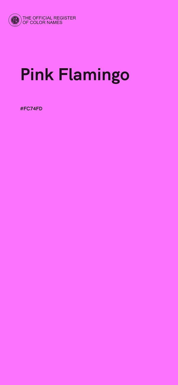 #FC74FD - Pink Flamingo color image