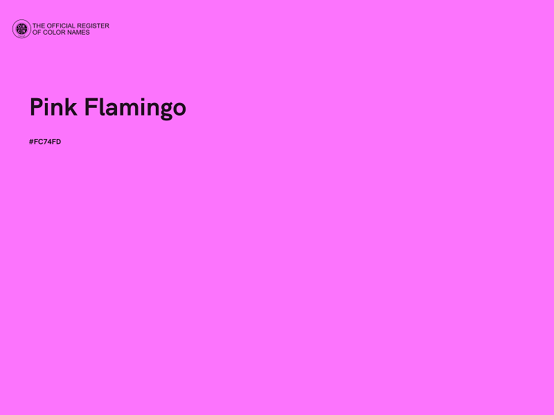 #FC74FD - Pink Flamingo color image