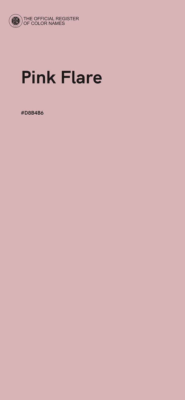 #D8B4B6 - Pink Flare color image