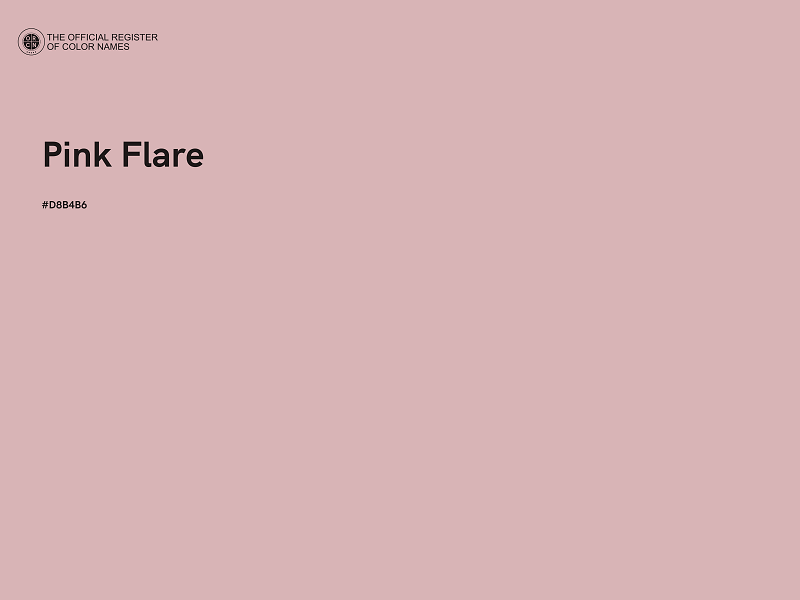 #D8B4B6 - Pink Flare color image