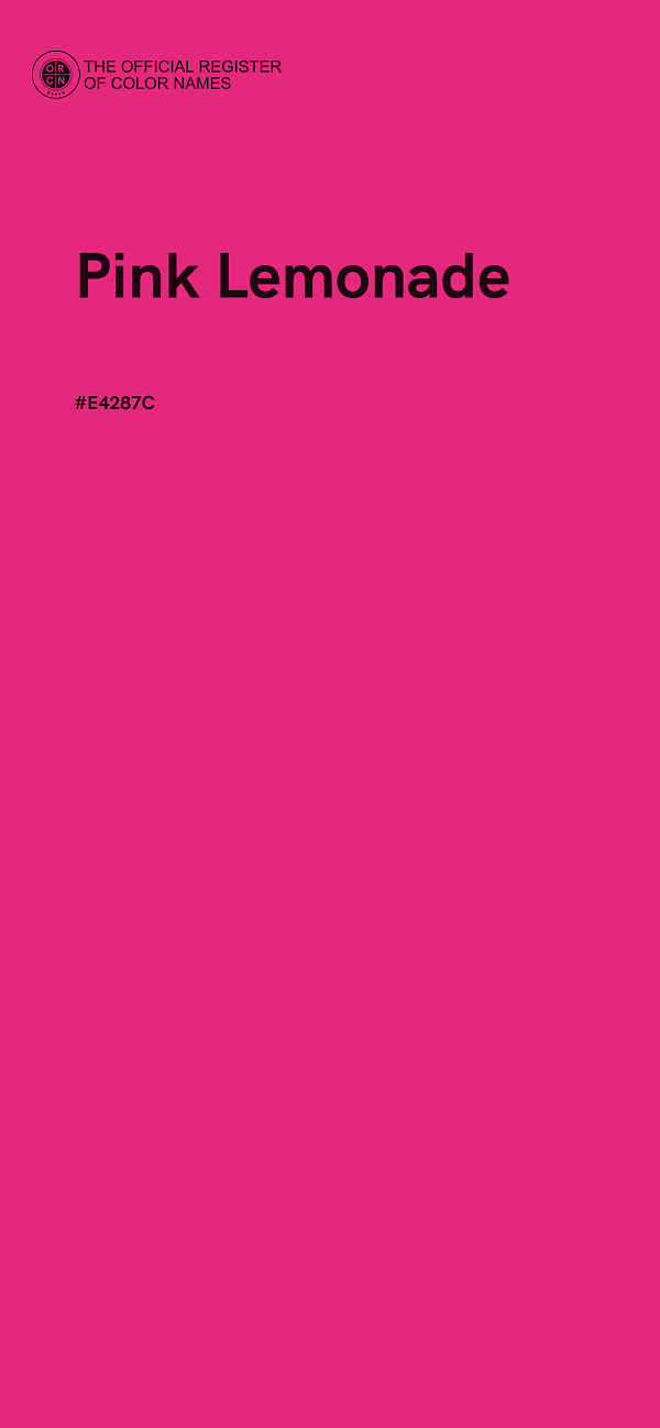 #E4287C - Pink Lemonade color image