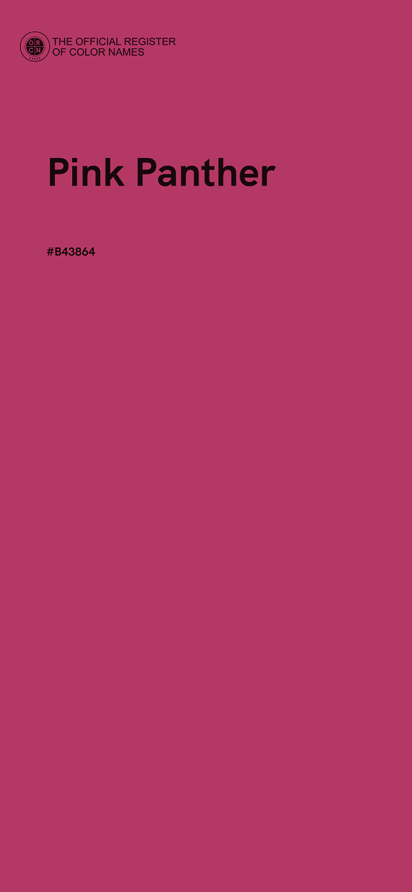 #B43864 - Pink Panther color image