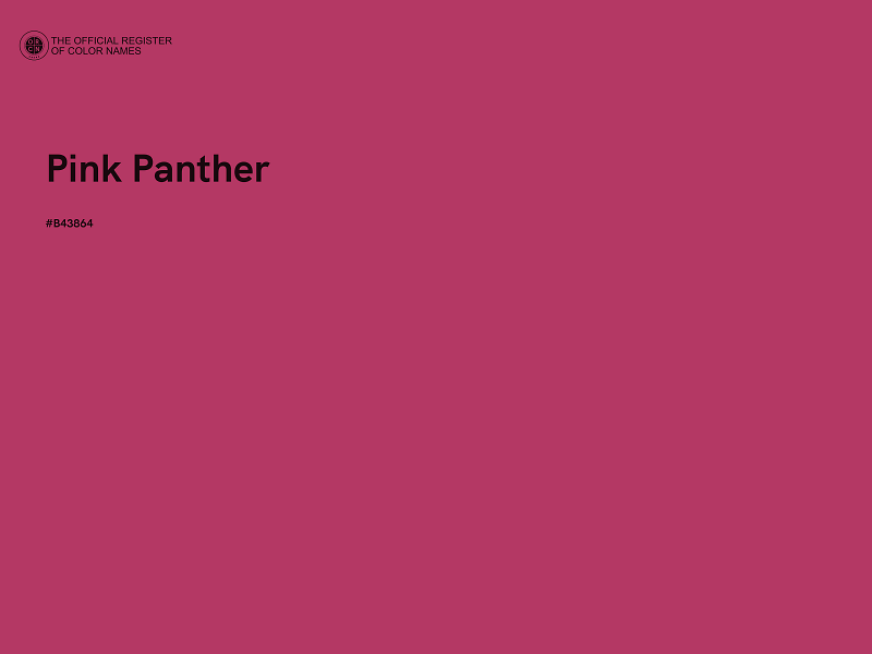 #B43864 - Pink Panther color image