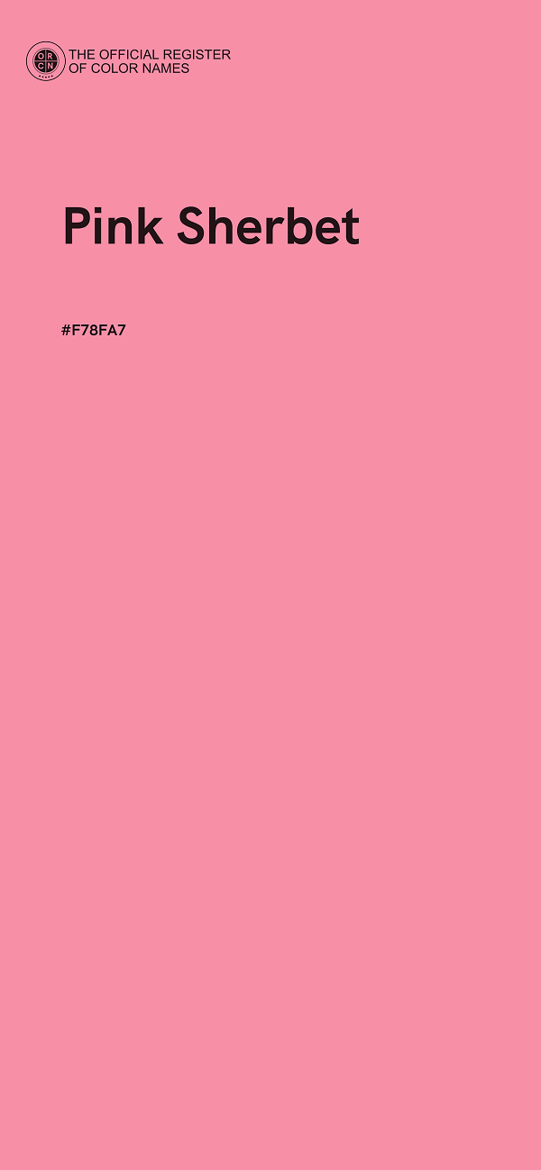 #F78FA7 - Pink Sherbet color image