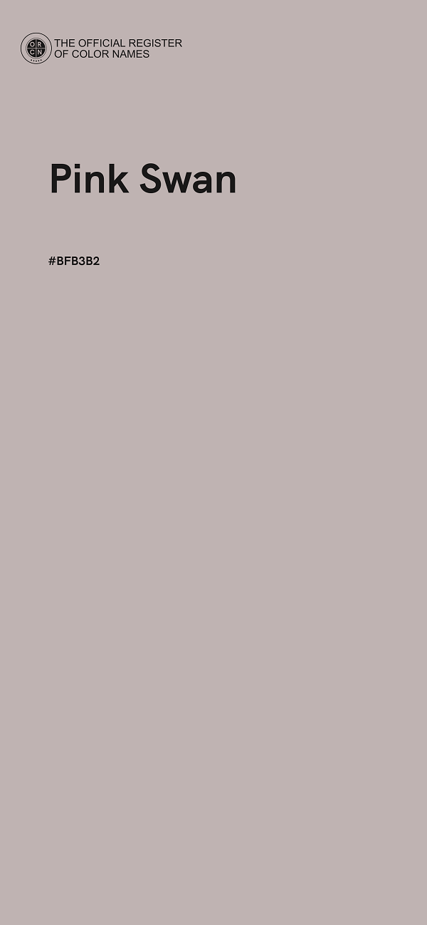 #BFB3B2 - Pink Swan color image