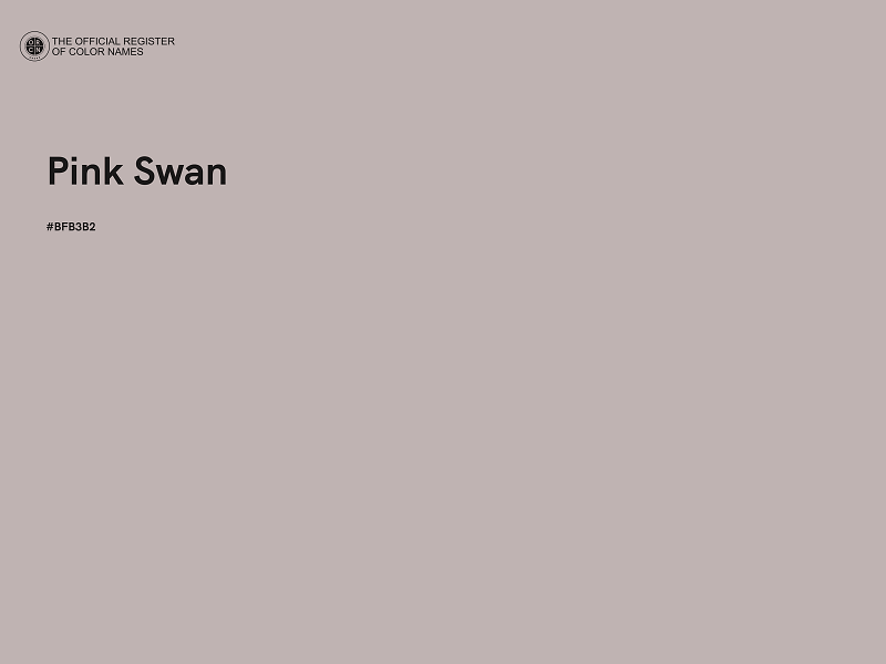 #BFB3B2 - Pink Swan color image