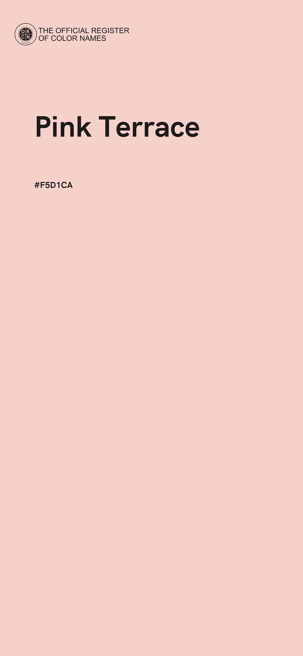 #F5D1CA - Pink Terrace color image