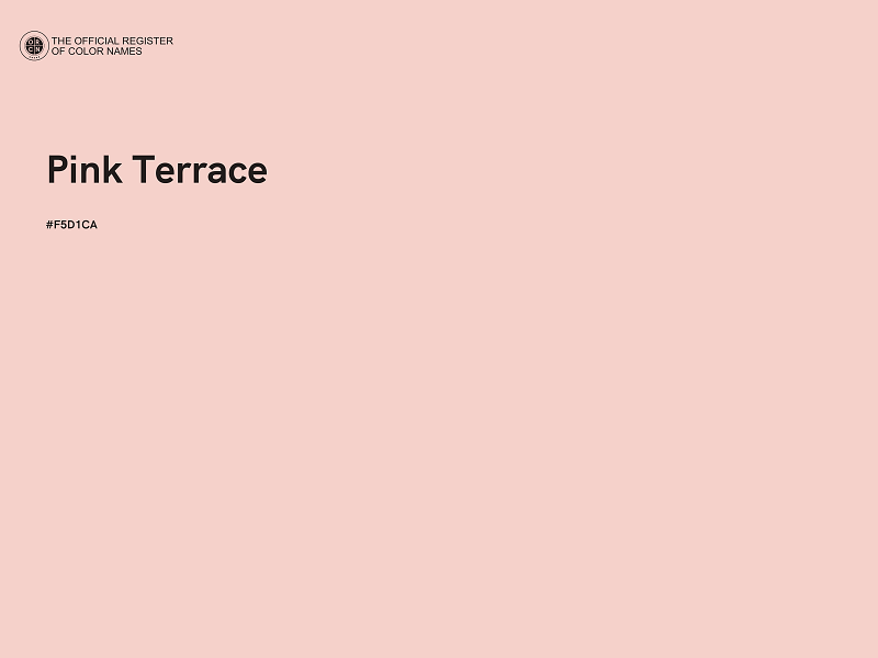#F5D1CA - Pink Terrace color image