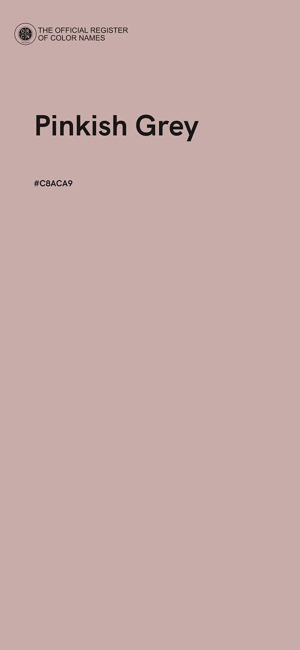 #C8ACA9 - Pinkish Grey color image