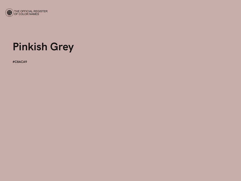 #C8ACA9 - Pinkish Grey color image