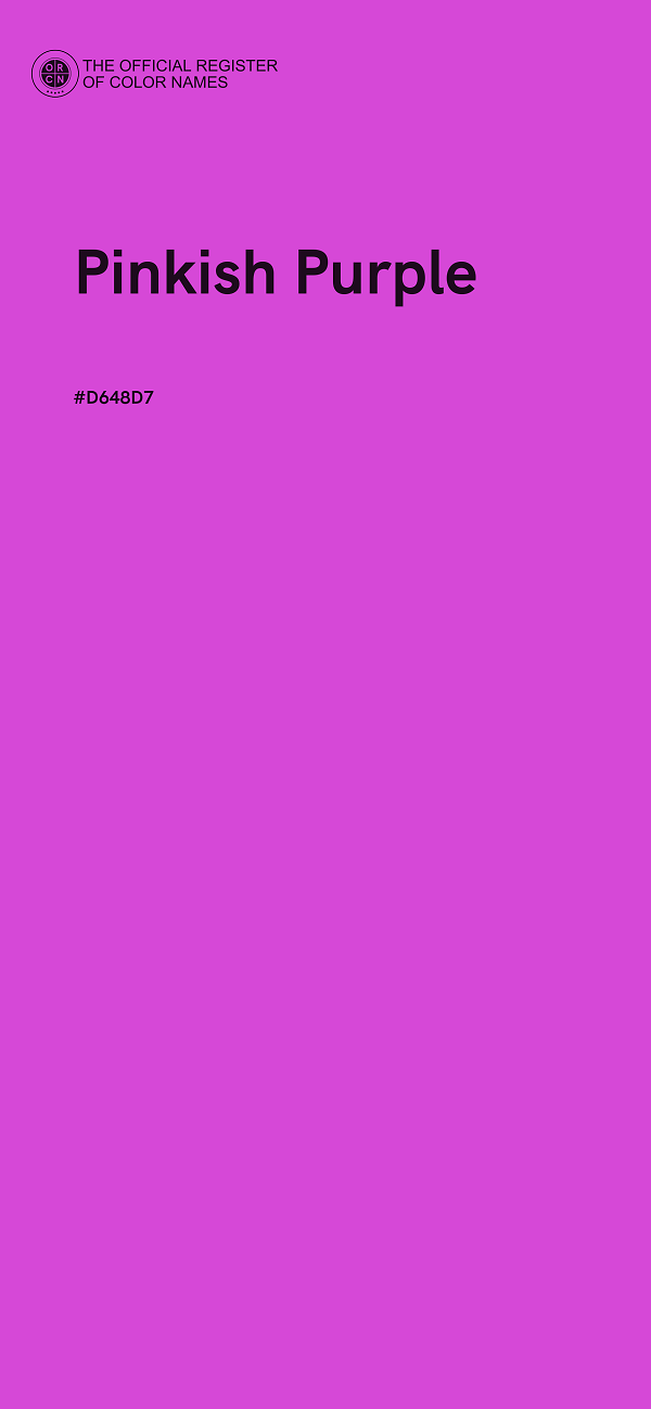 #D648D7 - Pinkish Purple color image