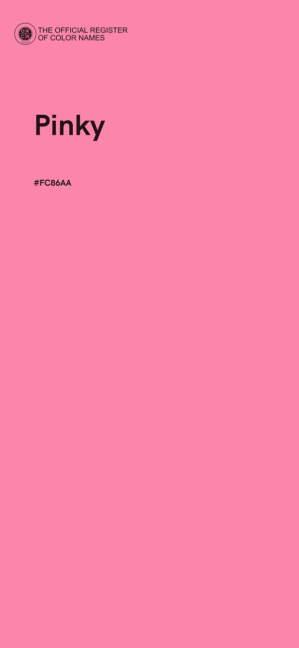 #FC86AA - Pinky color image