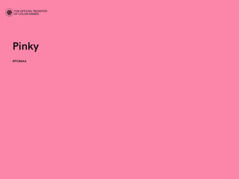 #FC86AA - Pinky color image