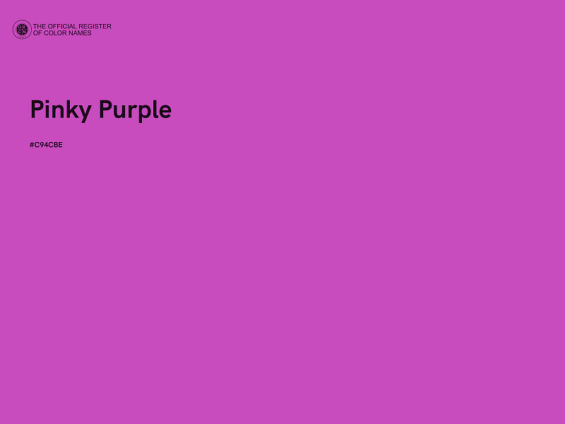 #C94CBE - Pinky Purple color image