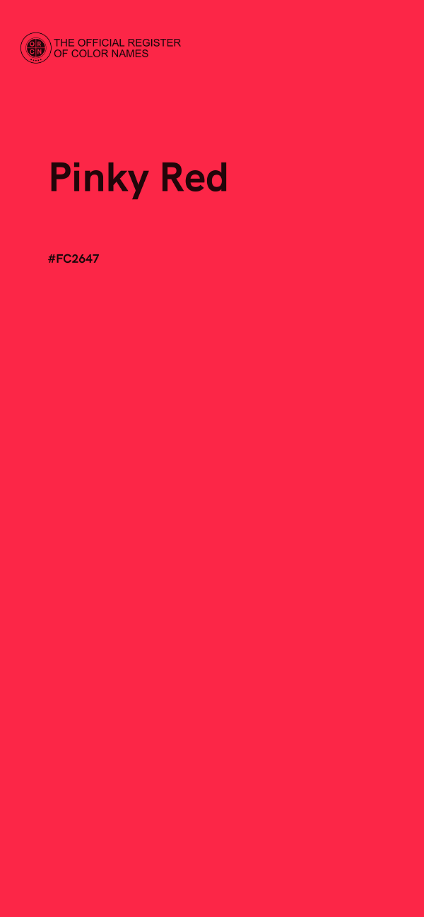 #FC2647 - Pinky Red color image