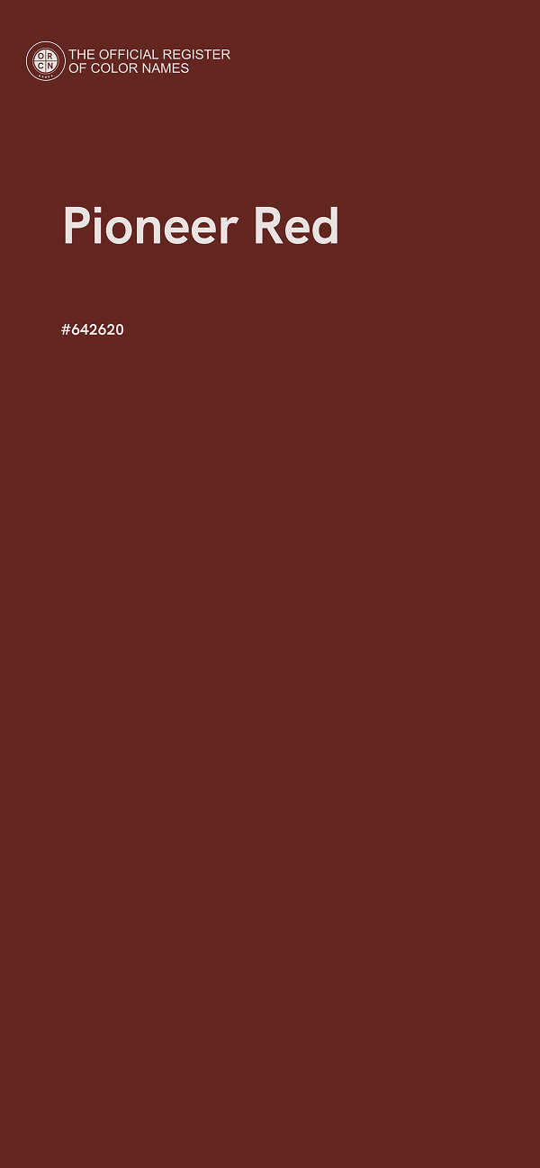#642620 - Pioneer Red color image