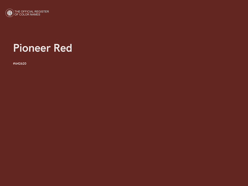 #642620 - Pioneer Red color image