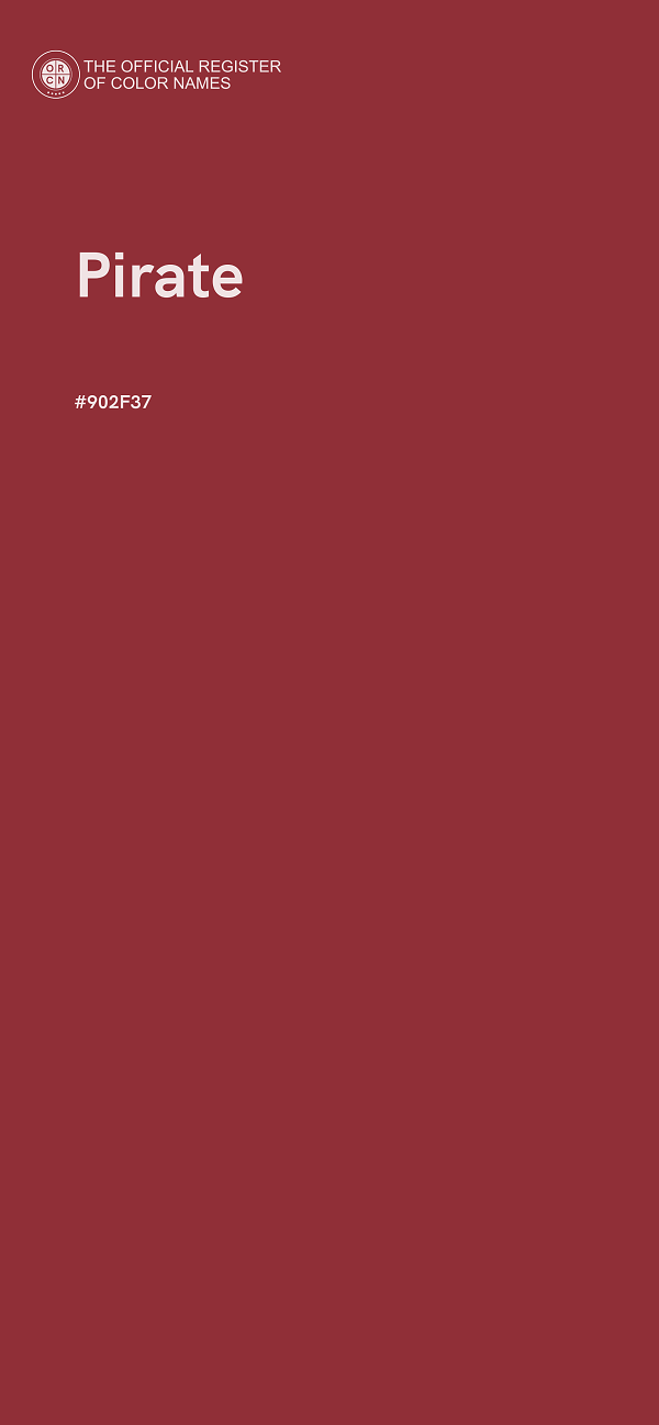 #902F37 - Pirate color image