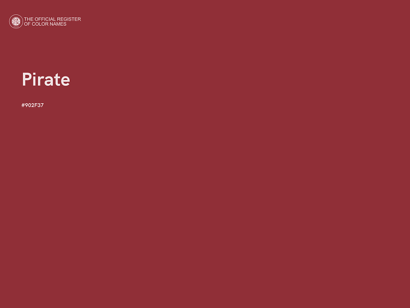 #902F37 - Pirate color image