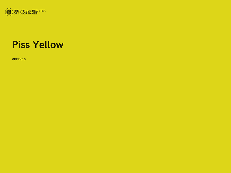 #DDD618 - Piss Yellow color image