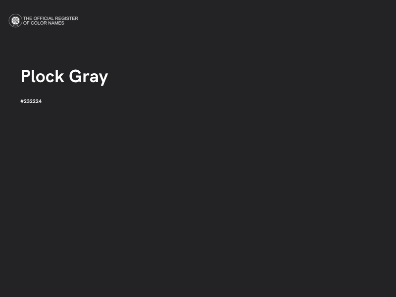 #232224 - Plock Gray color image