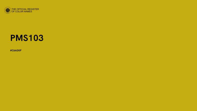 #C6AD0F - PMS103 color image