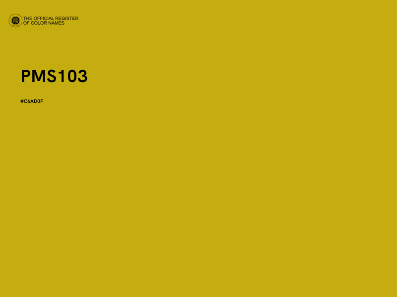 #C6AD0F - PMS103 color image