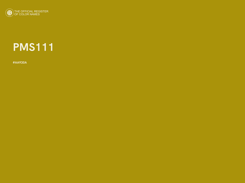 #AA930A - PMS111 color image