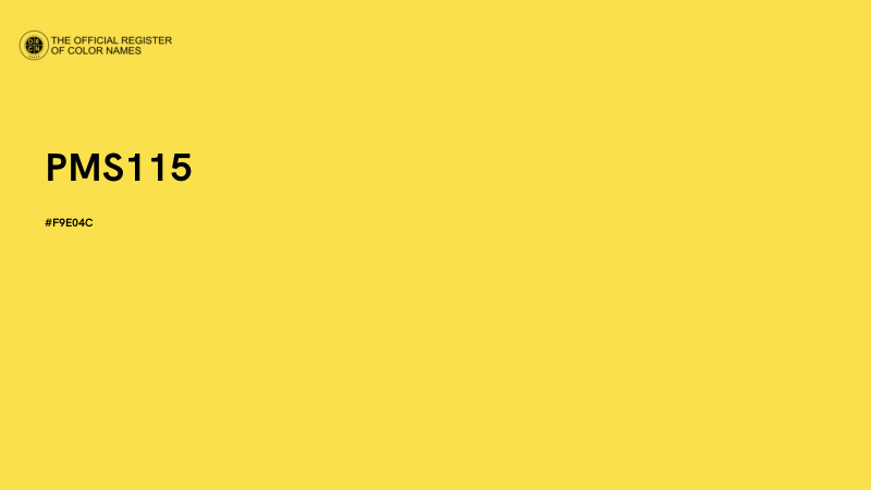 #F9E04C - PMS115 color image