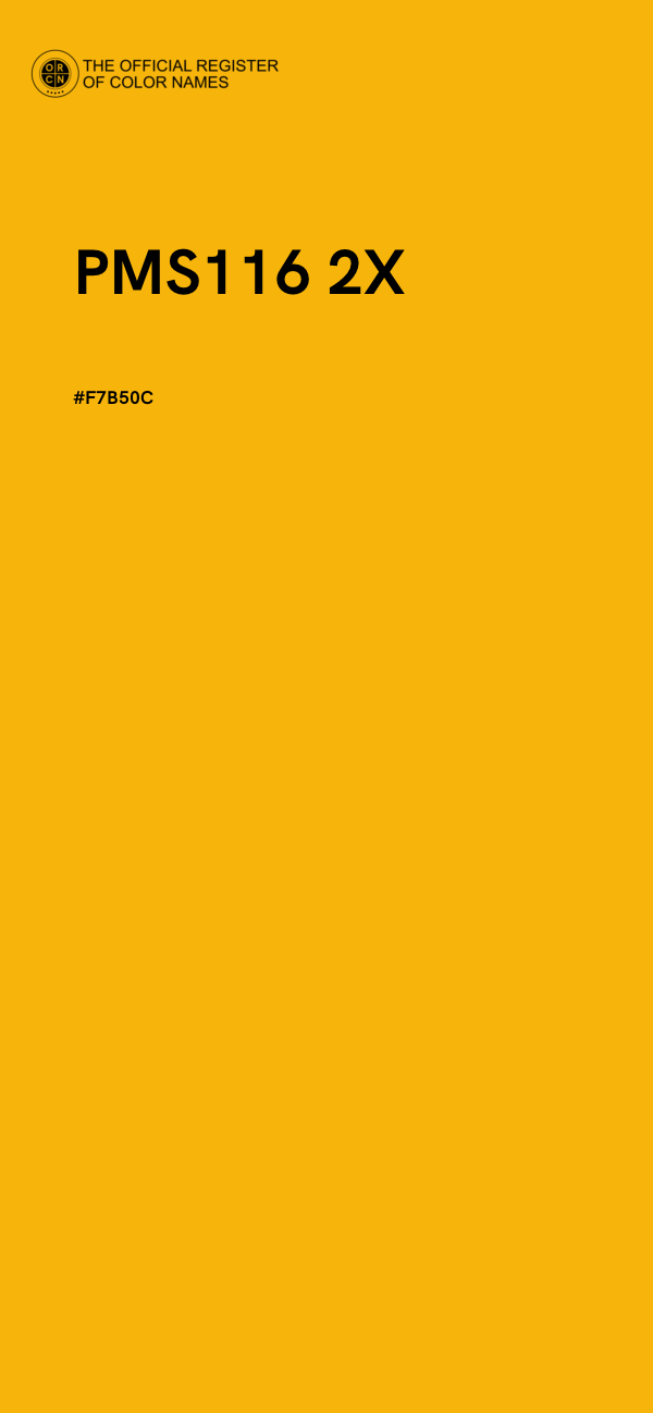 #F7B50C - PMS116 2X color image