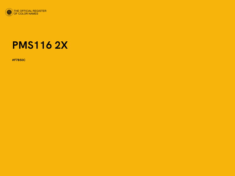 #F7B50C - PMS116 2X color image