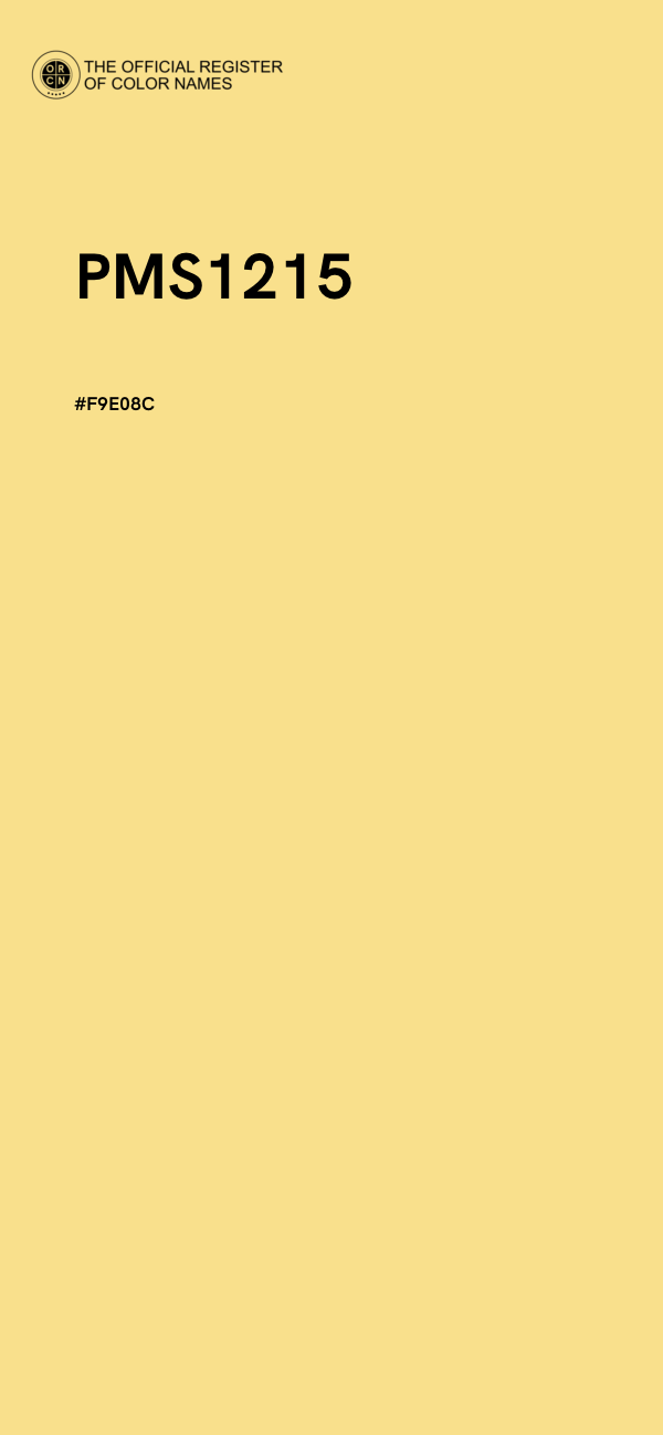 #F9E08C - PMS1215 color image