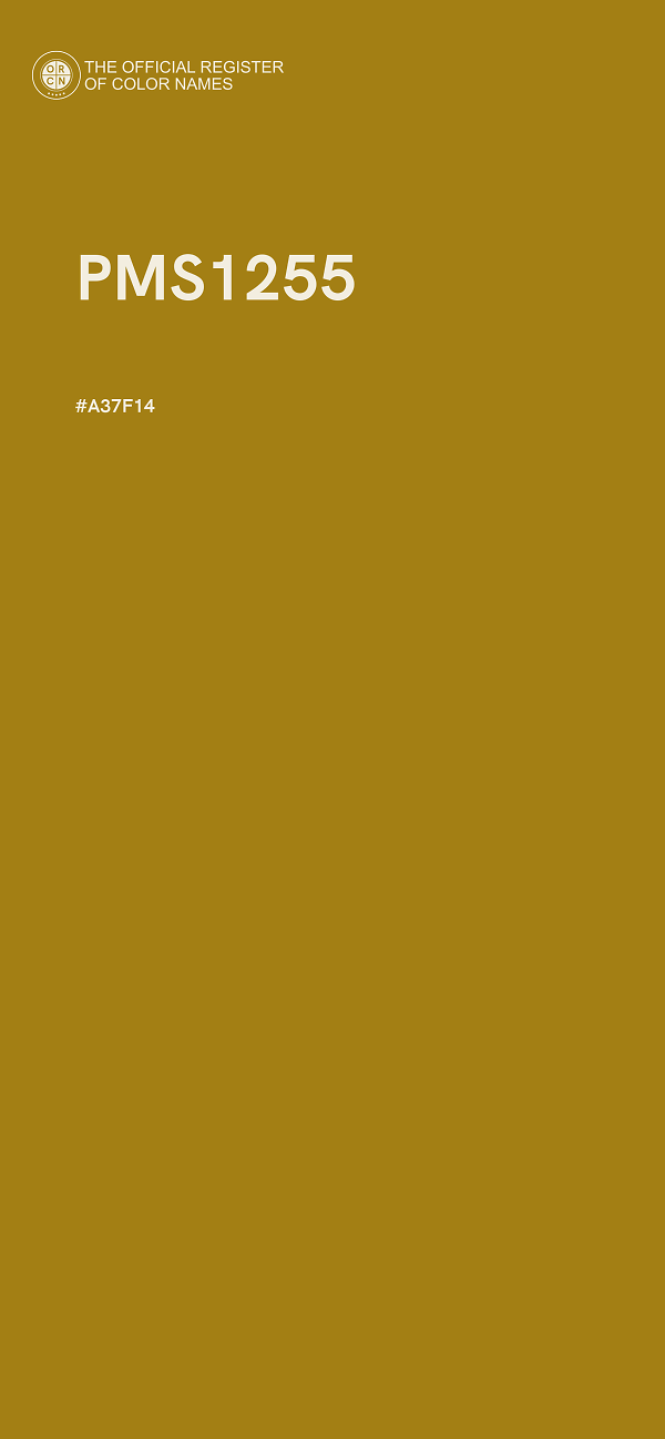 #A37F14 - PMS1255 color image
