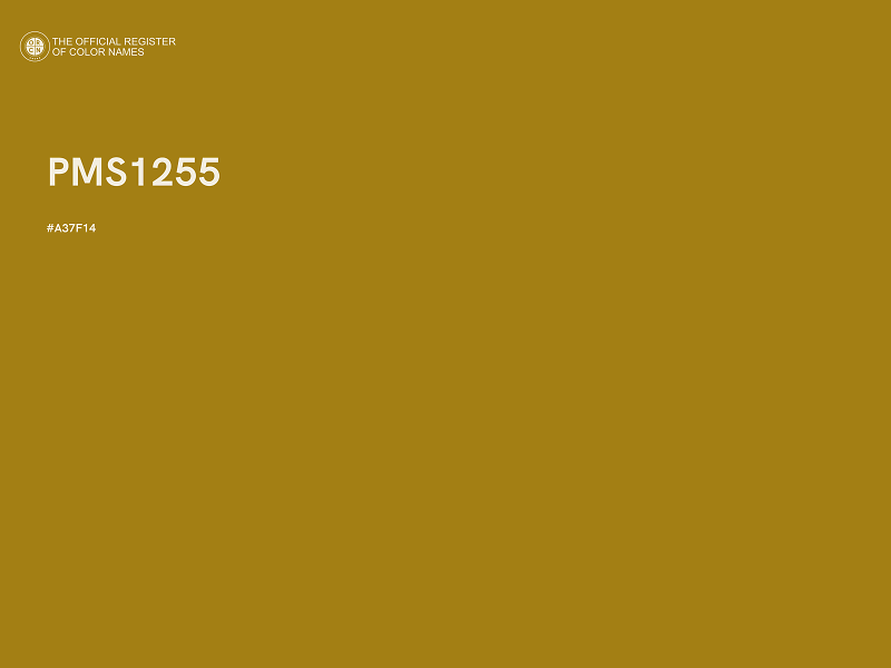#A37F14 - PMS1255 color image