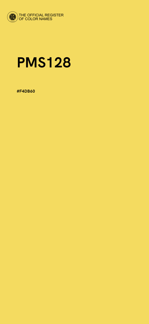 #F4DB60 - PMS128 color image