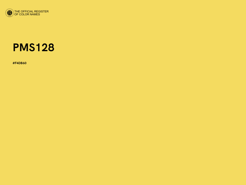 #F4DB60 - PMS128 color image