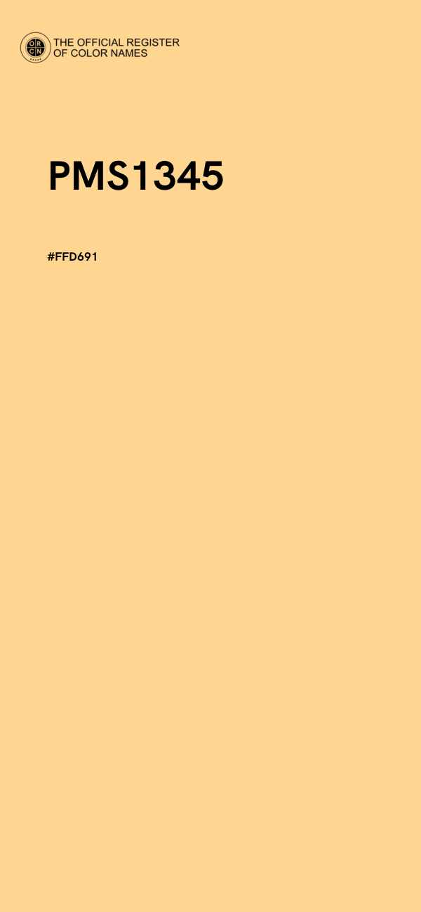 #FFD691 - PMS1345 color image