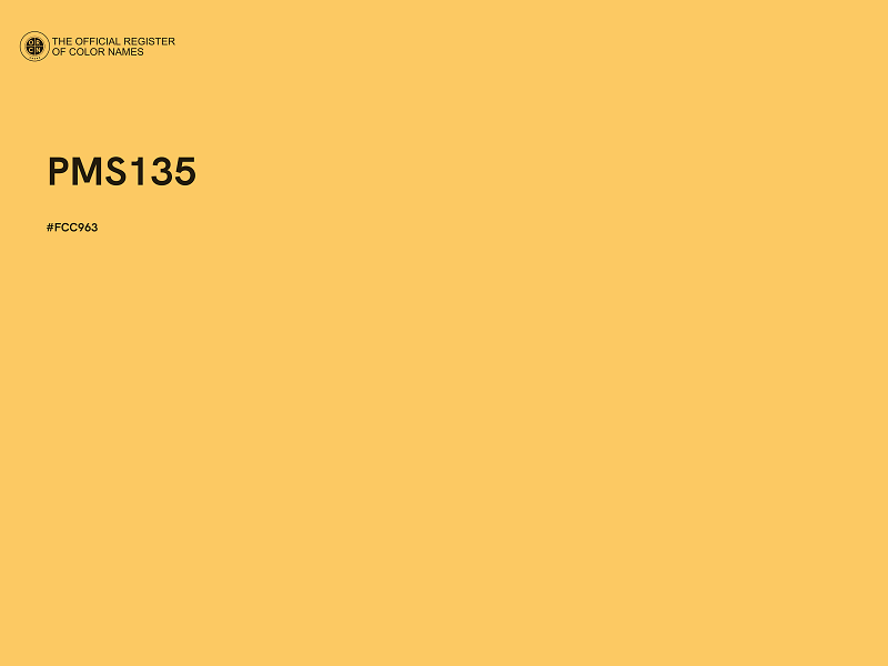 #FCC963 - PMS135 color image