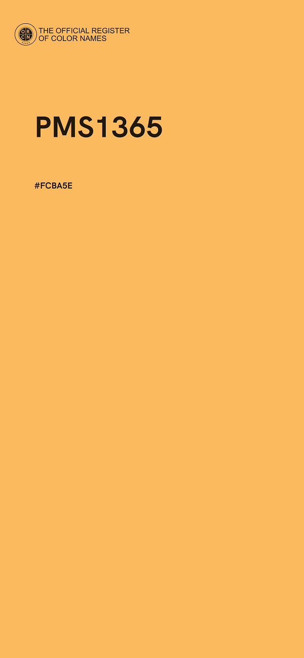 #FCBA5E - PMS1365 color image